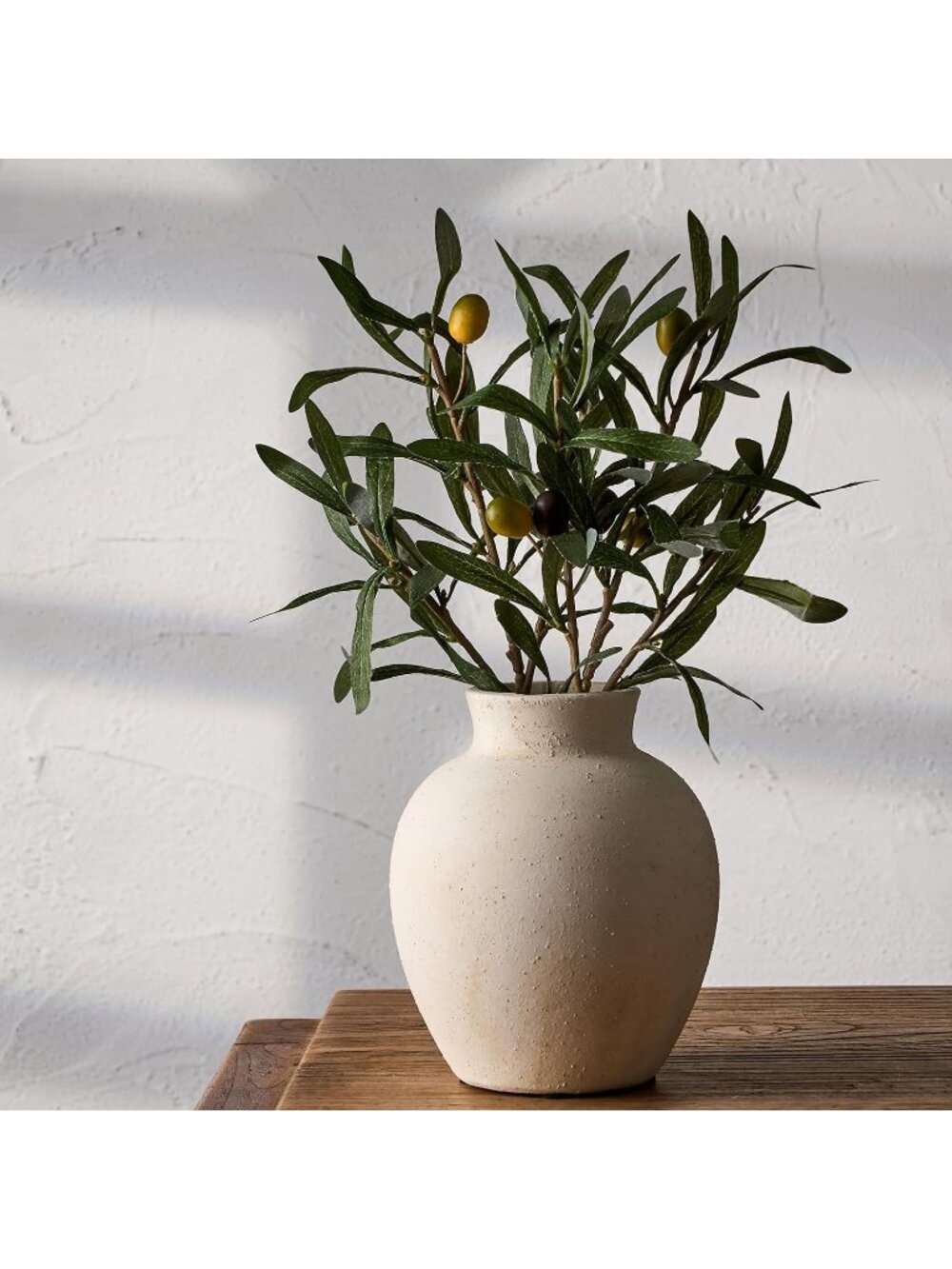 6 Inch Ceramic Flower Vase Rustic Farmhouse Boho Living Room Mantel Decoration